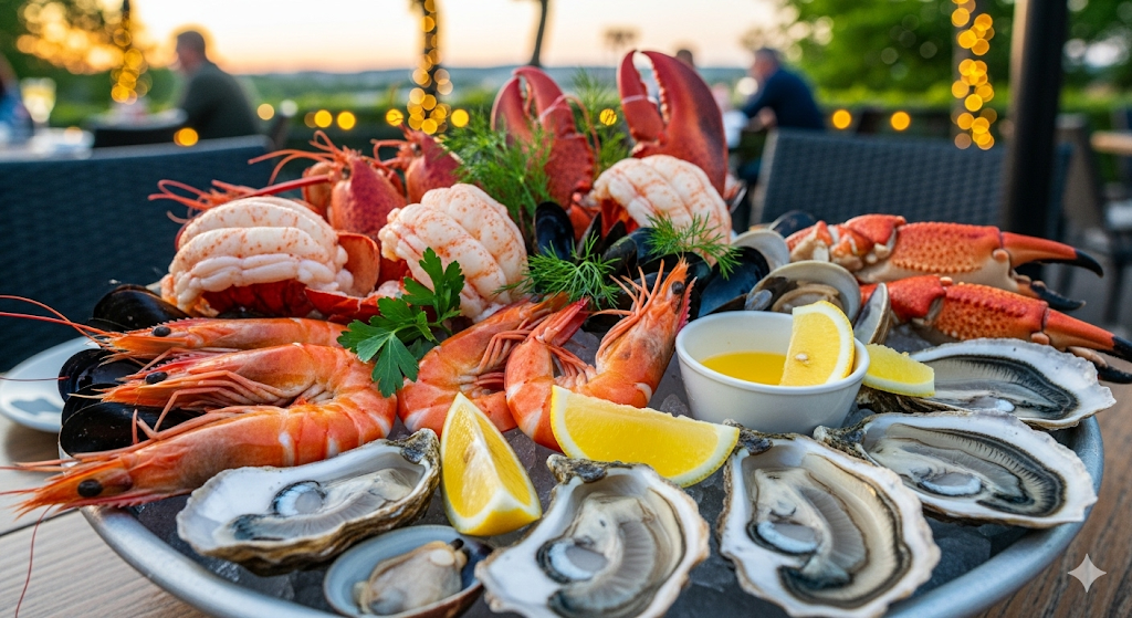 Local seafood dining